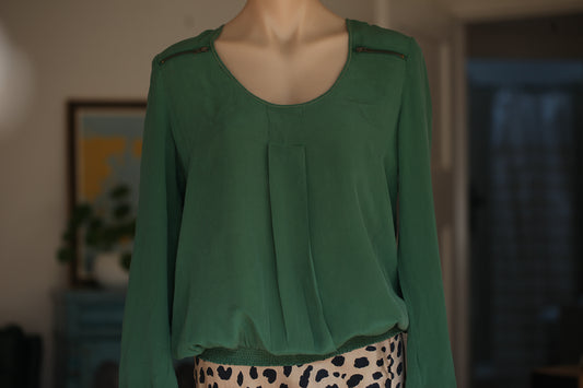 Jag Green Silk Shirt