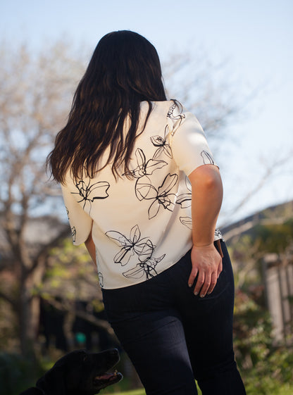 Veronica Maine Flower Print Top